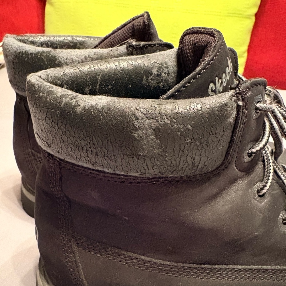 Sketchers Black Winter Ankle Boots - Picture 11 of 16